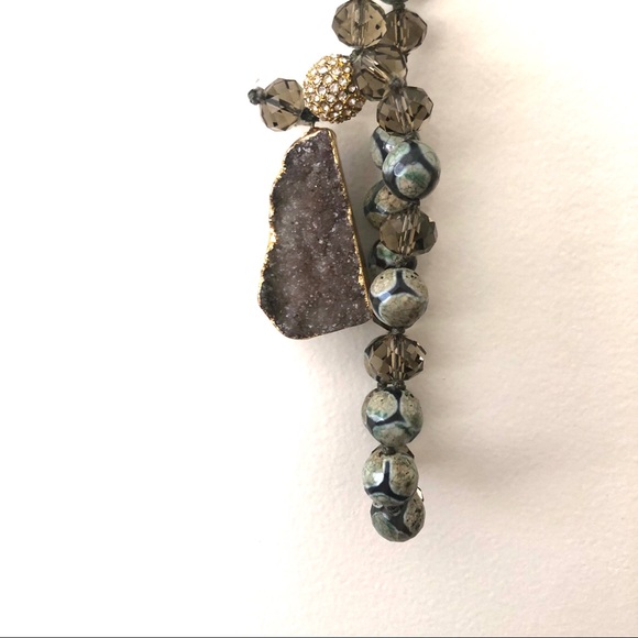 Long stone necklace - Picture 3 of 4